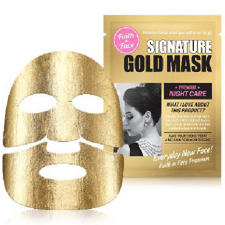 Signature Gold Mask,Faith in Face,Mask,มาส์กทองคำ,มาส์กหน้า,มาส์กแผ่น